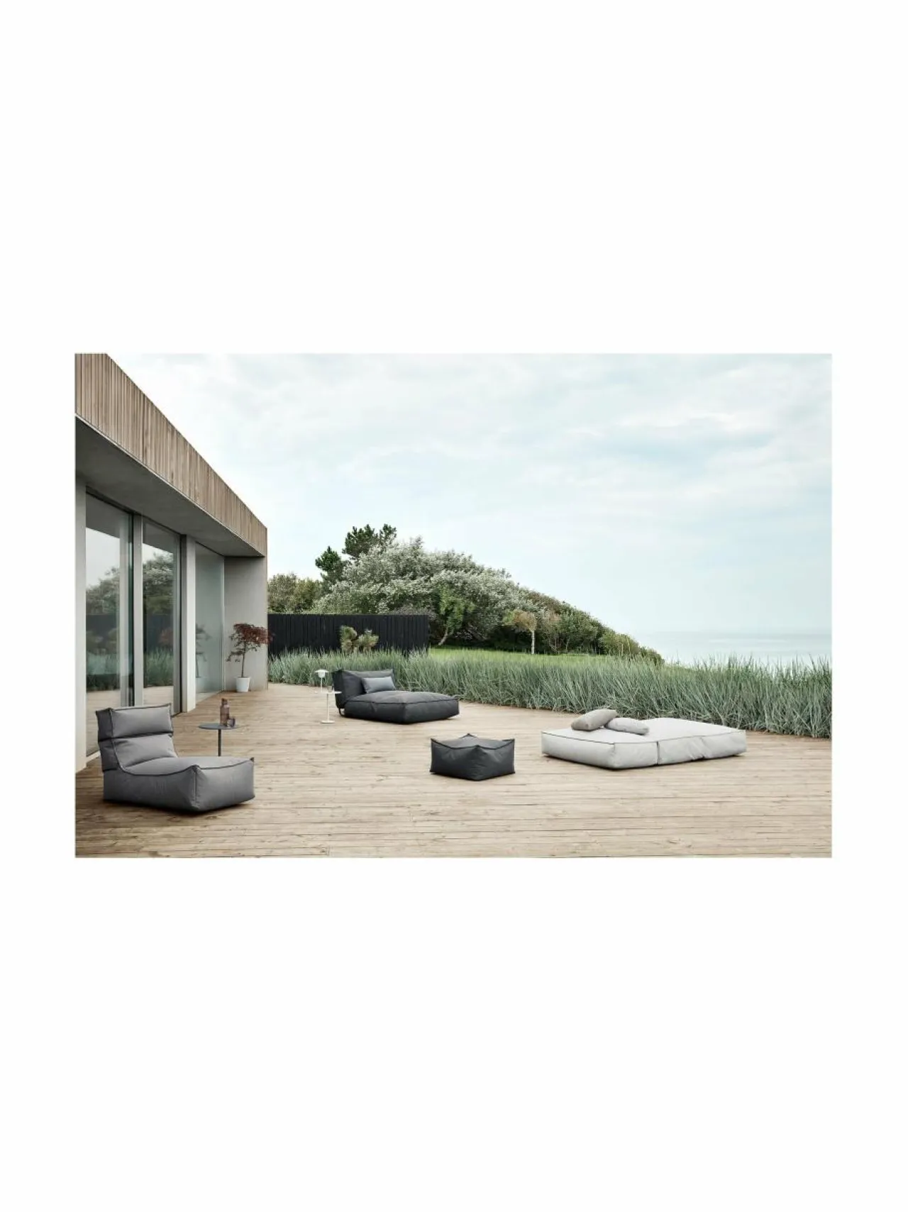 Puutarhakalusteet & Pehmusteet<Blomus Stay Lounger -lepotuoli COAL