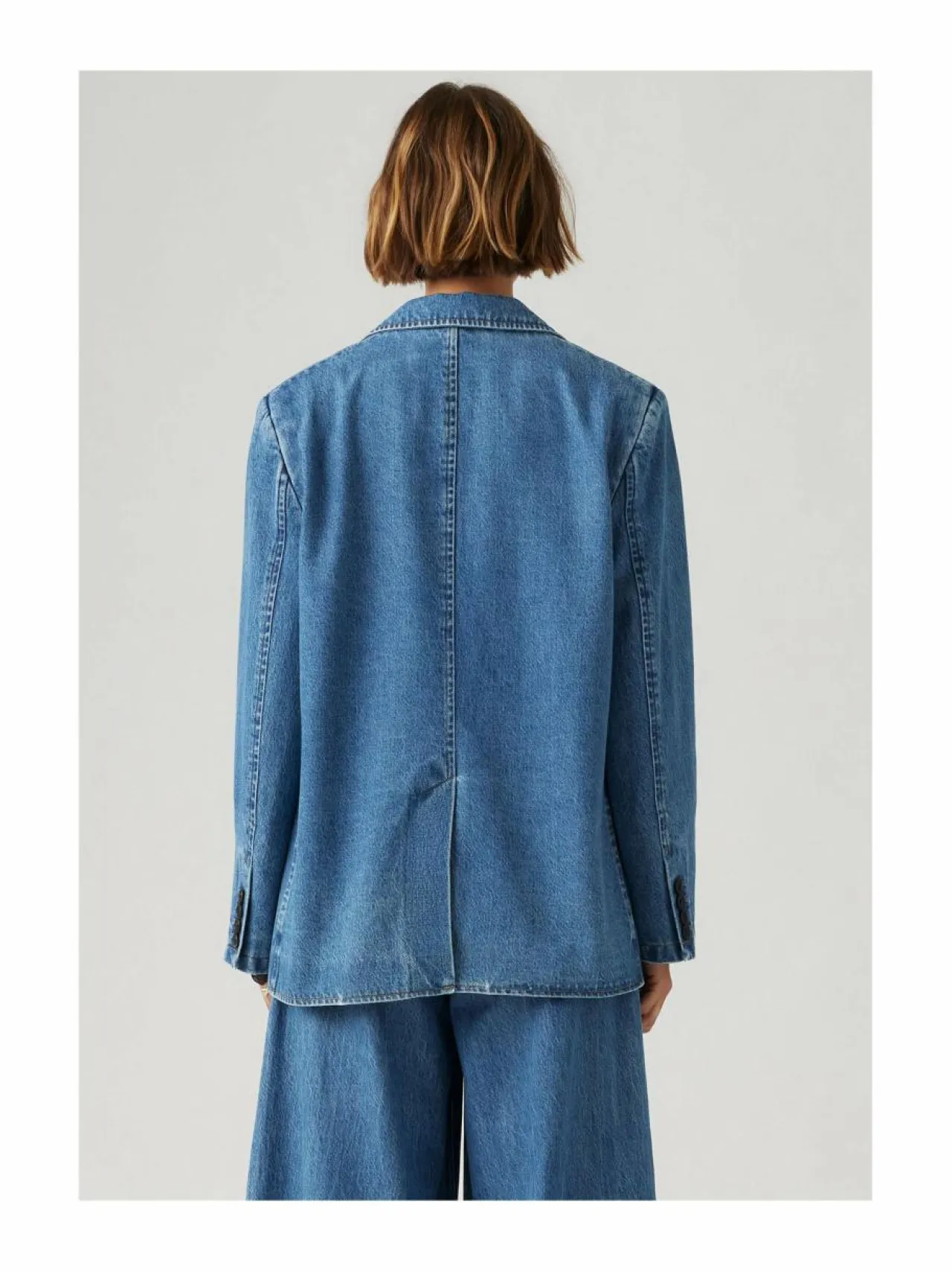 Bleiserit & Jakut<Levi's Stella Relaxed -farkkubleiseri 245 MED INDIGO FLAT FINISH