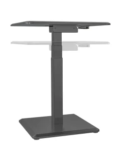 Työpöydät<Stoo® Active Ergonomics Stoo® Desk Single Compact sähköpöytä - MUSTA
