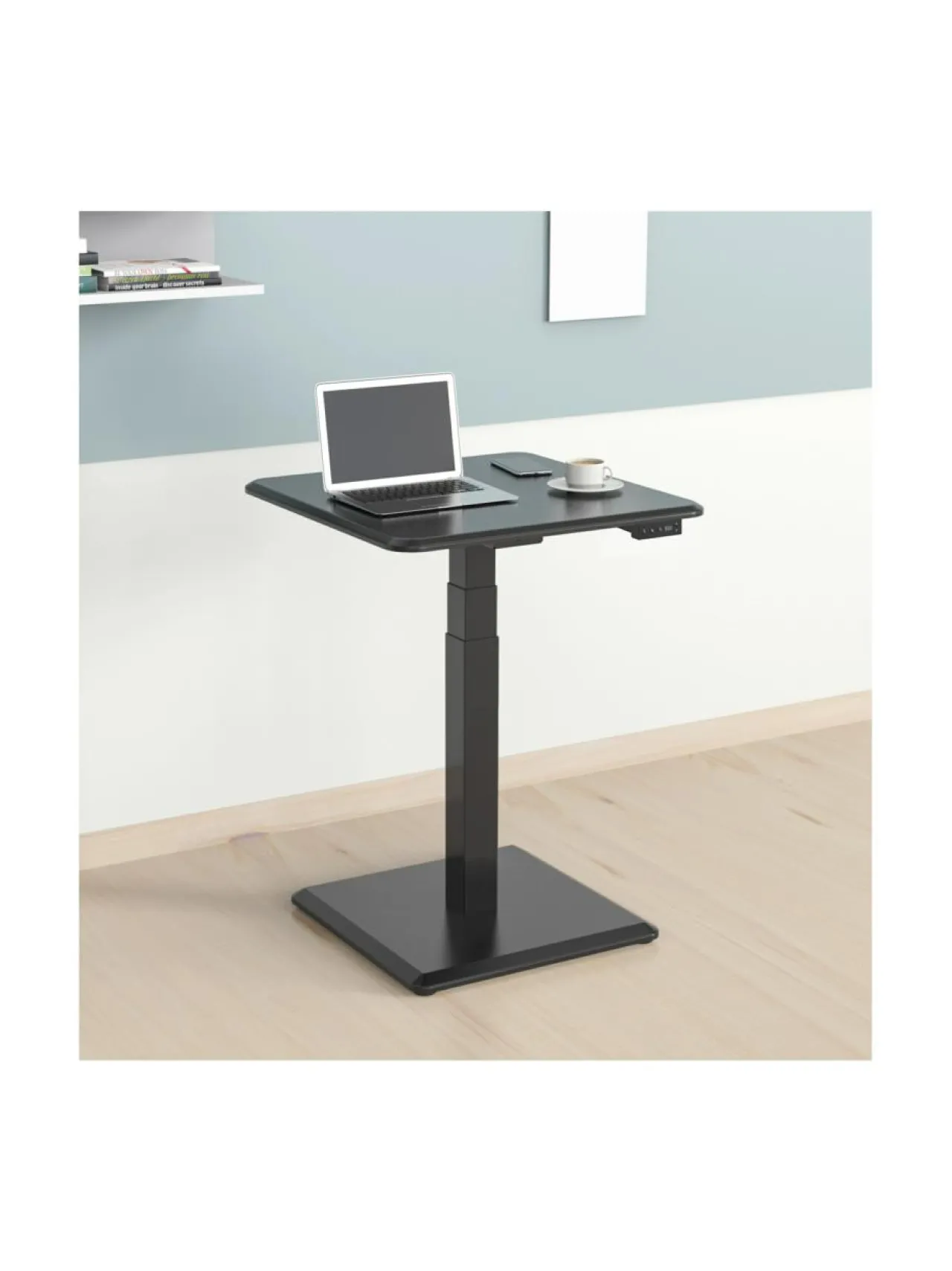 Työpöydät<Stoo® Active Ergonomics Stoo® Desk Single Compact sähköpöytä - MUSTA