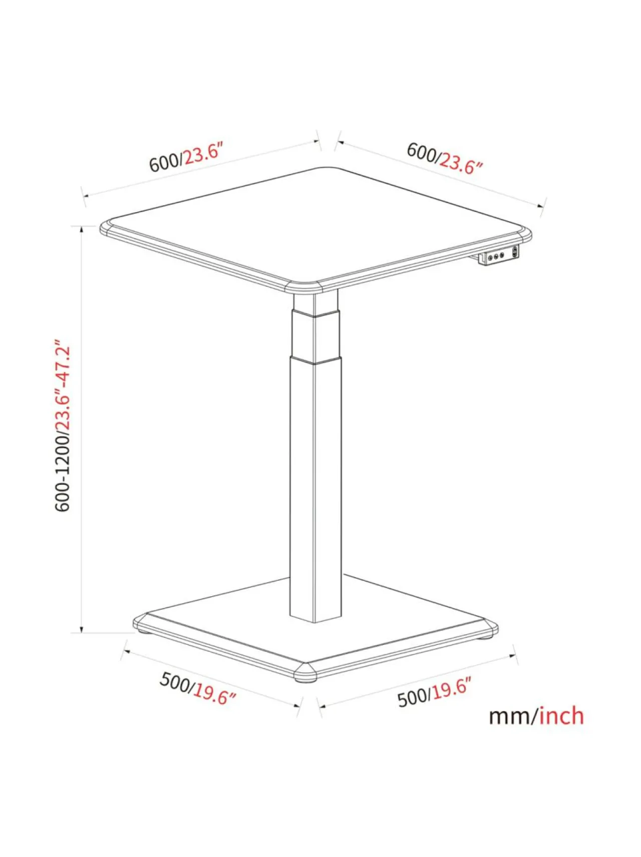 Työpöydät<Stoo® Active Ergonomics Stoo® Desk Single Compact sähköpöytä - MUSTA