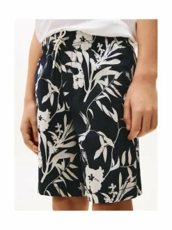 Shortsit<Tommy Hilfiger Stretch Poplin Printed -shortsit 0GY DARK NIGHT NAVY FLORAL PRINT