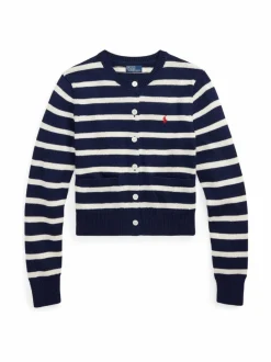 Neuleet<Polo Ralph Lauren Stripe Jersey -neuletakki NAVY/WHITE MULTI