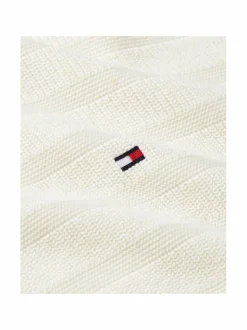 Tommy Hilfiger Stripe Structure Zip Mock -neulepaita^ Neuleet