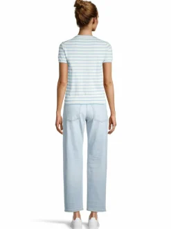 Neuleet<Polo Ralph Lauren Striped Logo -neulepusero POND BLUE HTHR/DECKWASH WHT