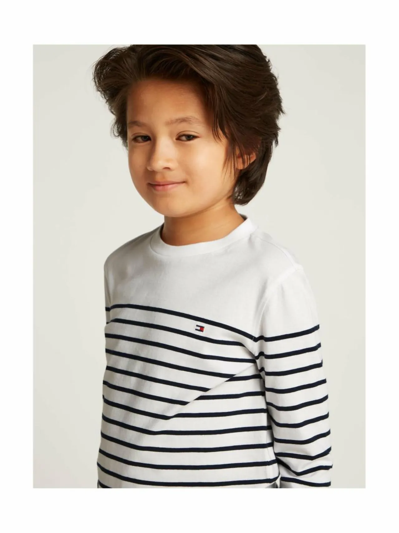 Pitkähihaiset Trikoopaidat|Pitkähihaiset Trikoopaidat<Tommy Hilfiger Stripe-trikoopaita 0A5 WHITE BASE BLUE STRIPES