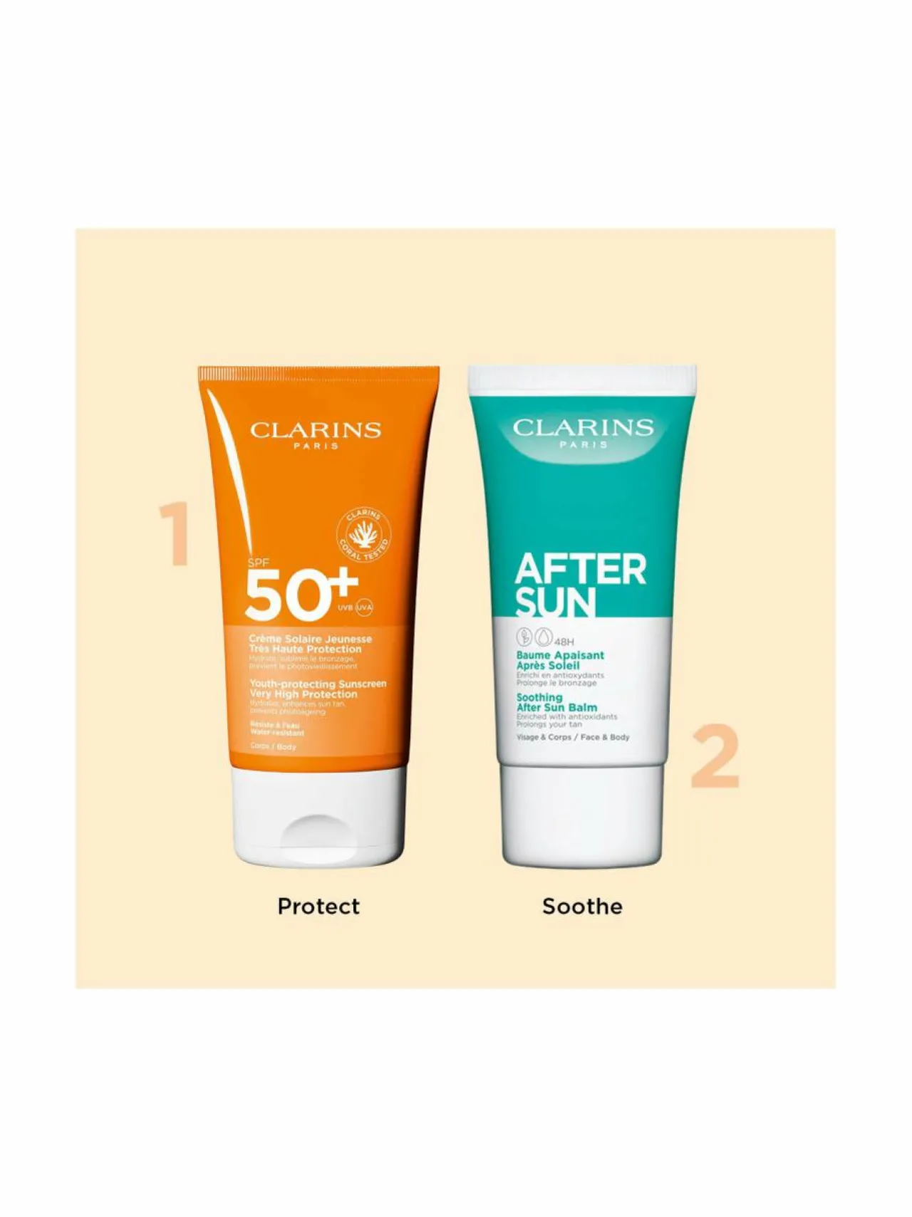 Clarins Sun Body Youth protecting sunscreen spf50+ -aurinkovoide^ Aurinkotuotteet