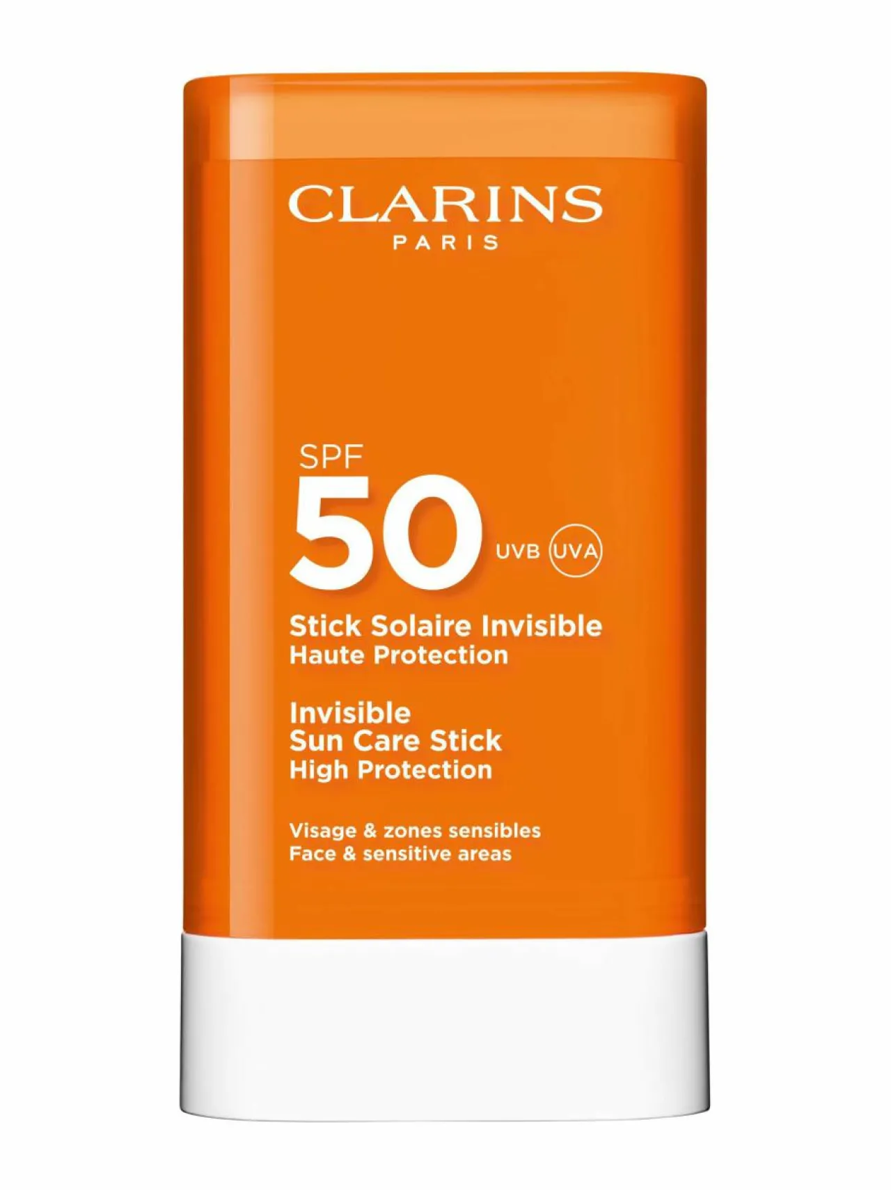 Aurinkotuotteet<Clarins Sun Face Invisible sun care stick spf50 -aurinkosuojapuikko