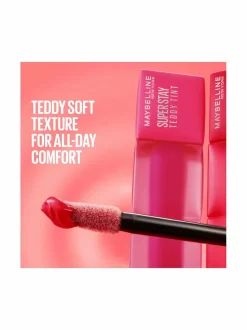 Huulet<Maybelline Superstay Teddy Tint Lipstick -nestemäinen huulipuna