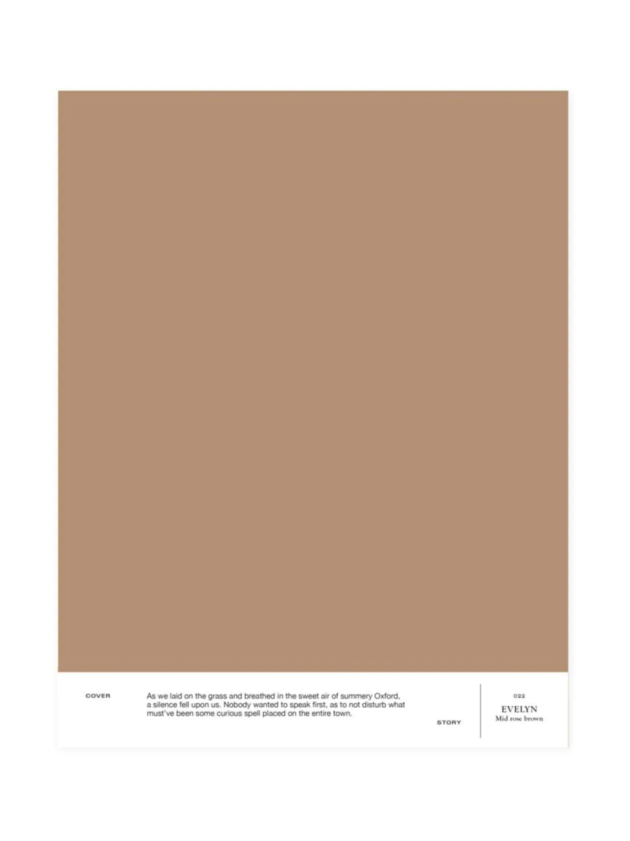 Maalit<Cover Story Sävymalli 022 EVELYN - mid rose-brown
