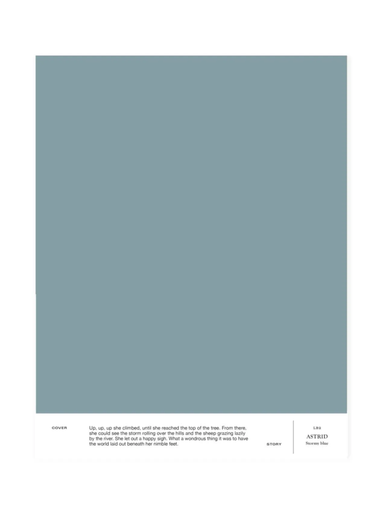 Cover Story Sävymalli LB2 ASTRID - stormy blue^ Maalit