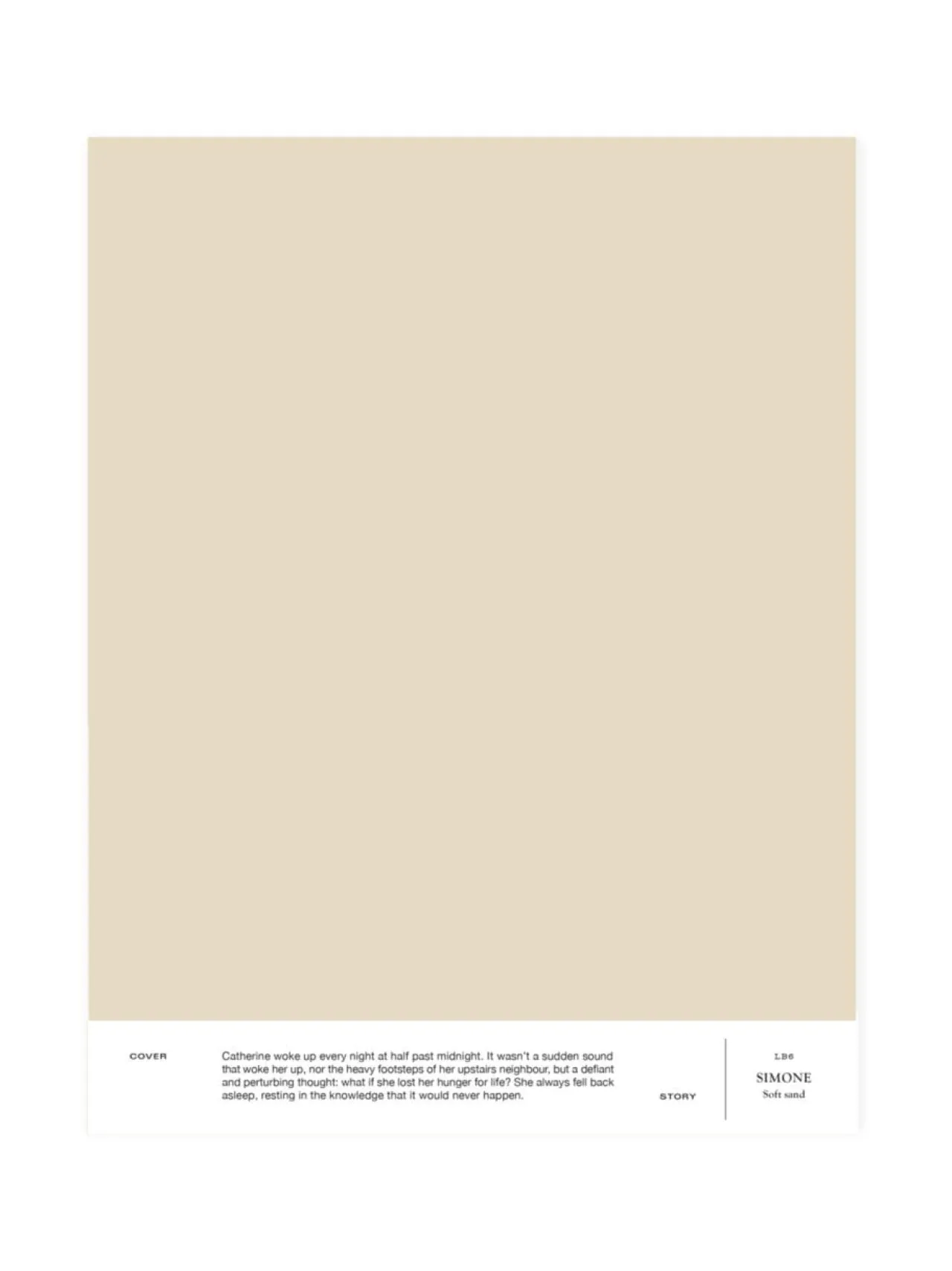 Maalit<Cover Story Sävymalli LB6 SIMONE - soft sand