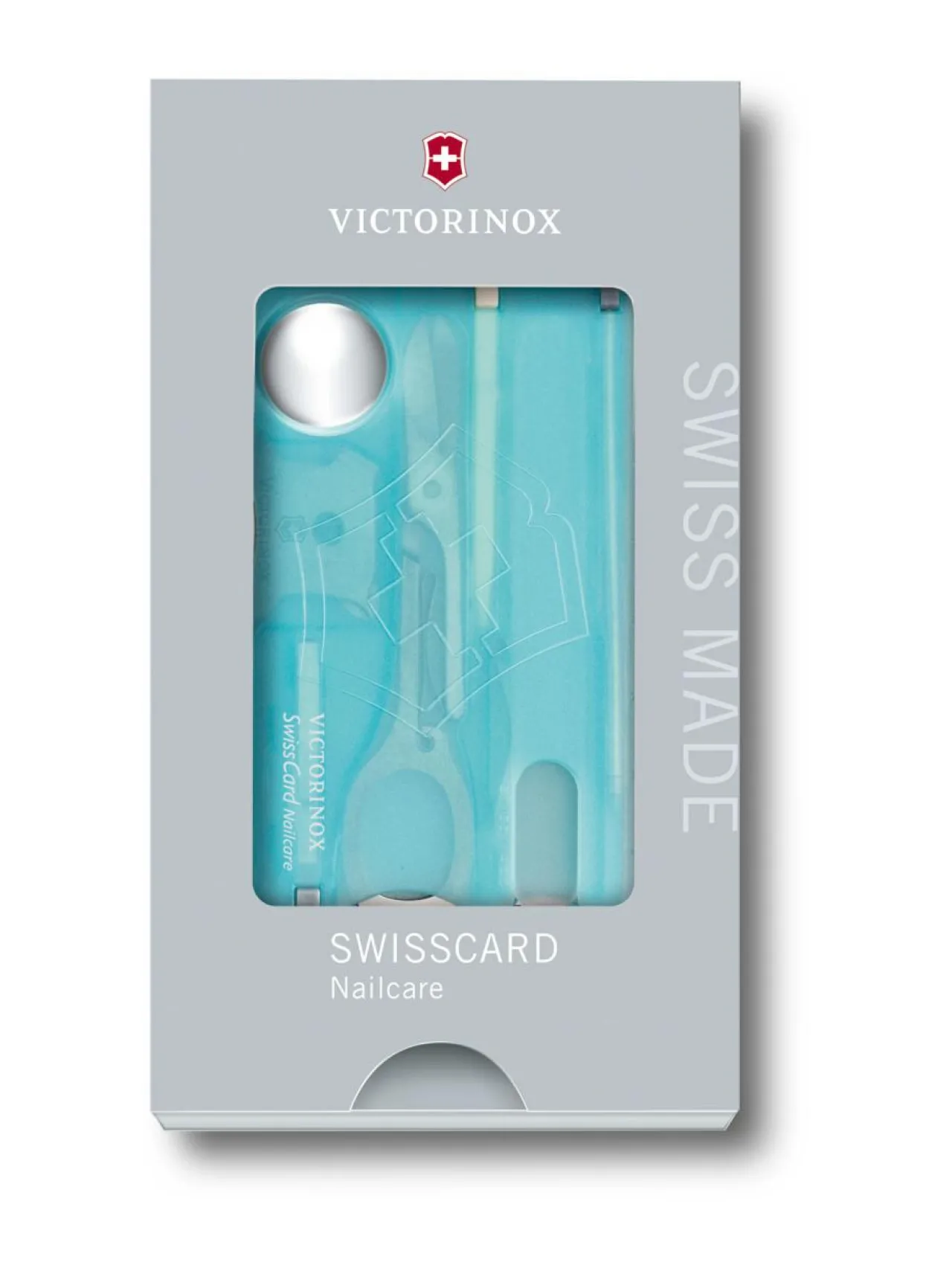 Retkeilytarvikkeet<Victorinox Swiss Army Knives Swisscard Nailcare Ice Blue AQUA