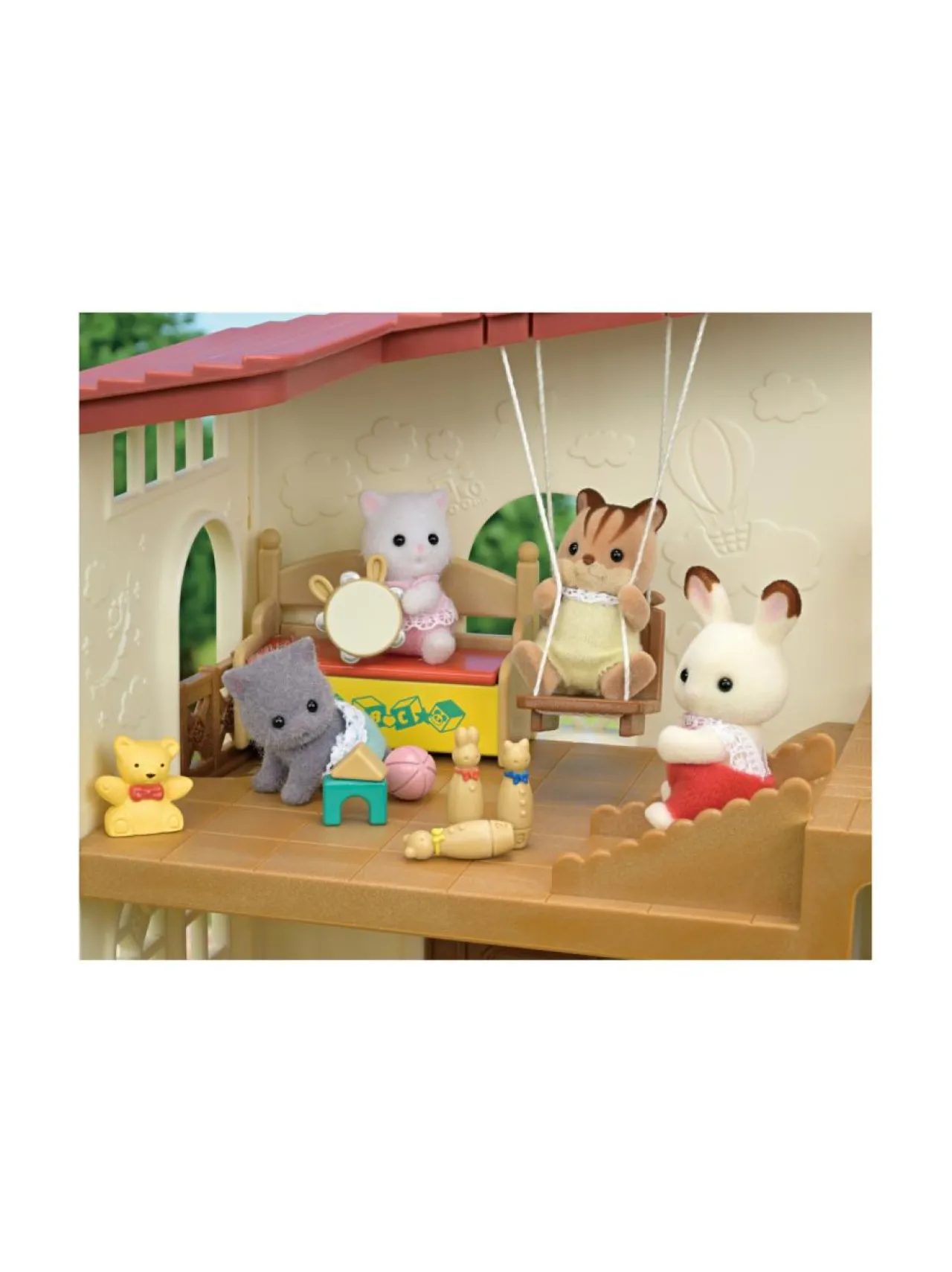 Figuurit & Interaktiiviset Lelut<SYLVANIAN FAMILIES Nukketalo Hilltop Terrace