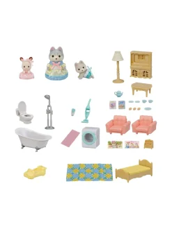 Figuurit & Interaktiiviset Lelut<SYLVANIAN FAMILIES Nukketalo Punakattoinen maalaistalo