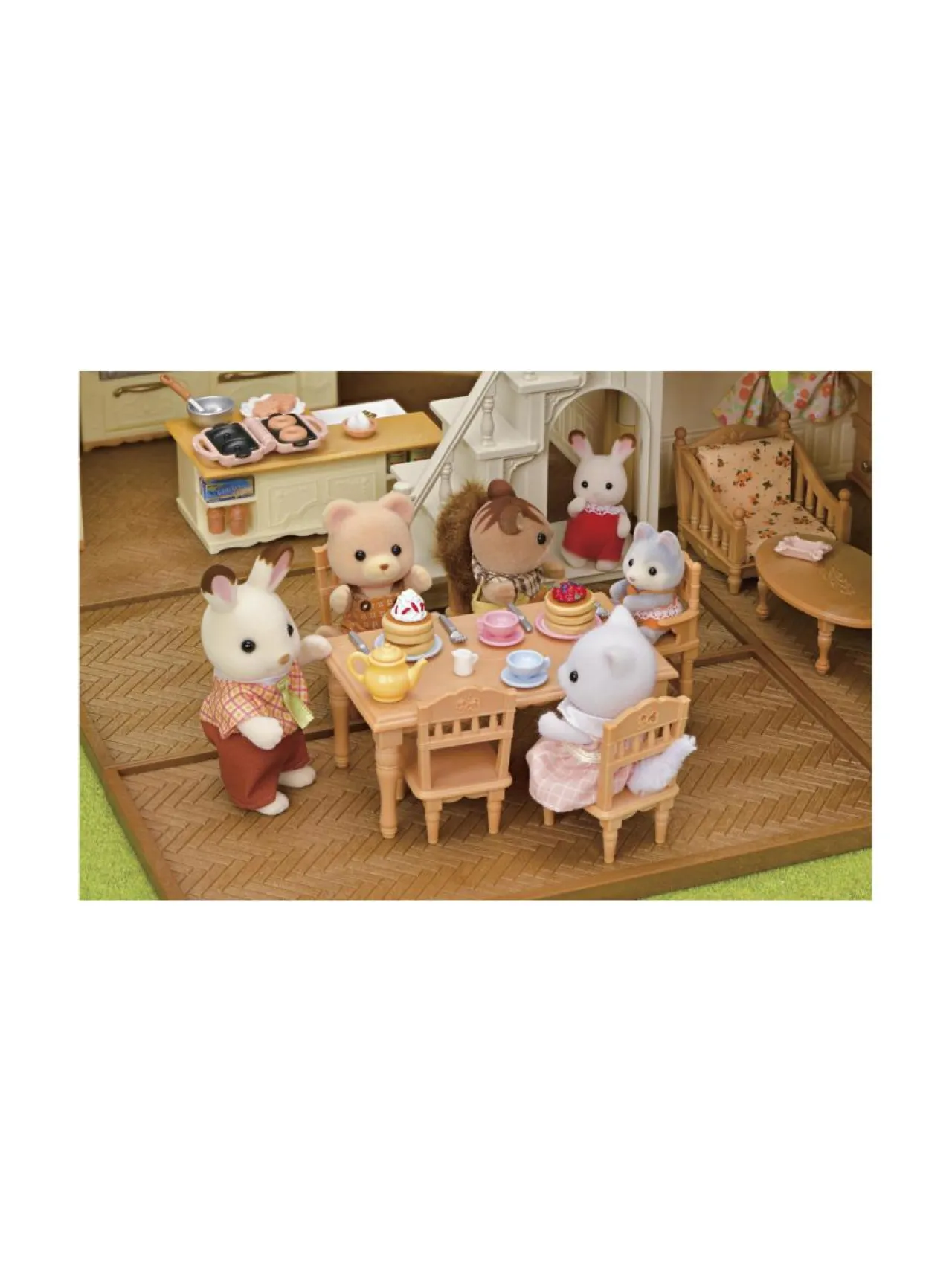 Figuurit & Interaktiiviset Lelut<SYLVANIAN FAMILIES Nukketalo Punakattoinen maalaistalo