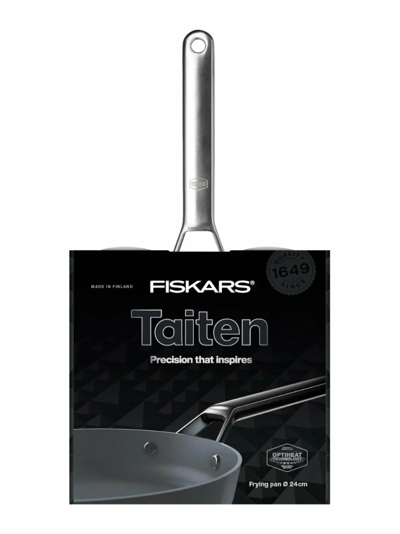 Keitto- & Paistoastiat<Fiskars Taiten -paistinpannu, 24 cm BLACK