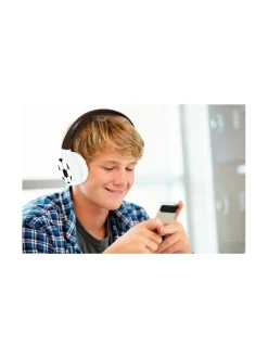 Luovuus & Oppiminen<Lexibook Taitettavat 2in1 Bluetooth kuulokkeet jalkapallokuvioinnilla äänenvoimakkuuden rajoittimella