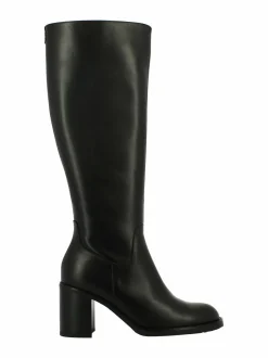 Saappaat<Wonders Tall Boot Block Heel -nahkasaapaat ISY NEGRO