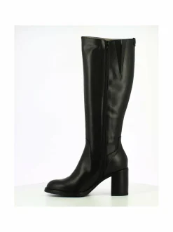 Saappaat<Wonders Tall Boot Block Heel -nahkasaapaat ISY NEGRO