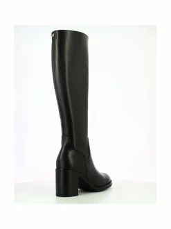 Saappaat<Wonders Tall Boot Block Heel -nahkasaapaat ISY NEGRO