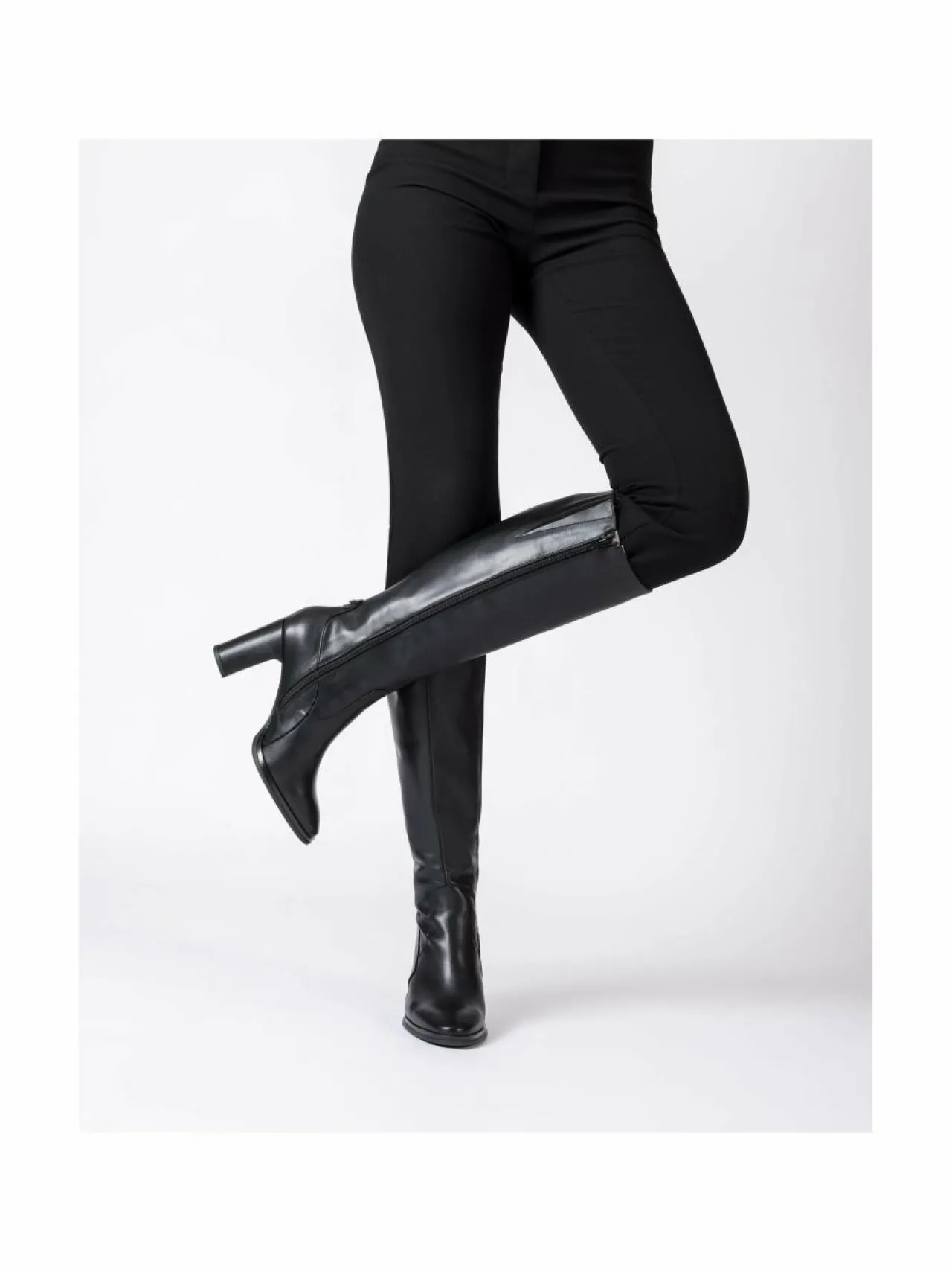 Wonders Tall Boot Feminine Heel -nahkasaappaat^ Saappaat