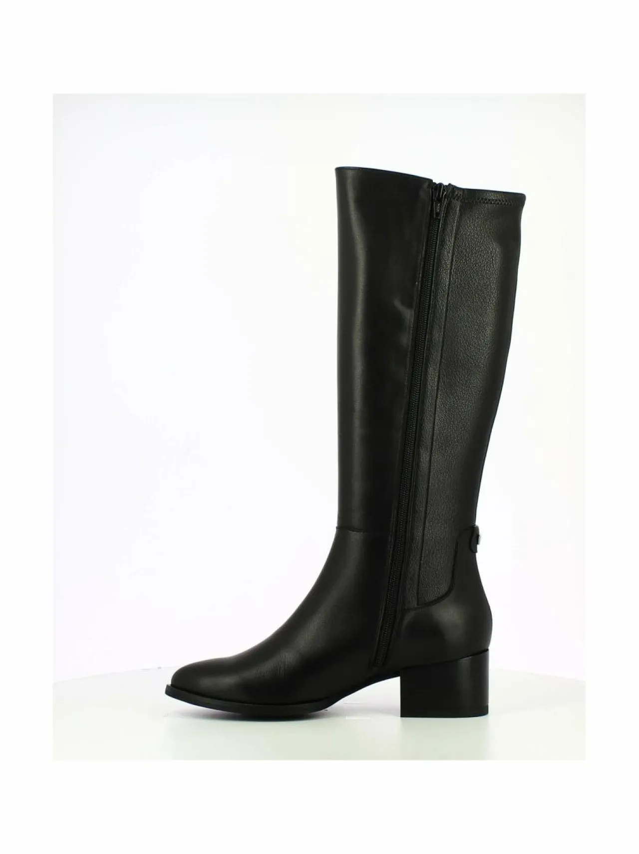 Saappaat<Wonders Tall Boot Stretch Back -nahkasaappaat ISY NEGRO/ JUNEAU NEGRO