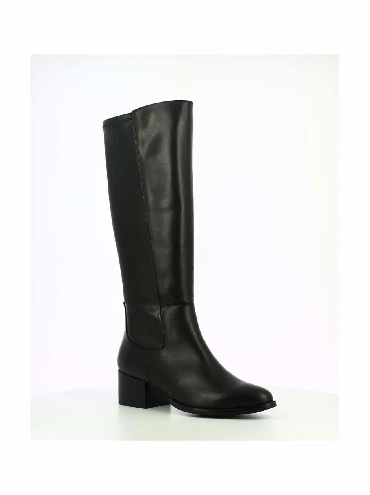 Saappaat<Wonders Tall Boot Stretch Back -nahkasaappaat ISY NEGRO/ JUNEAU NEGRO