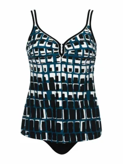 Uima-Asut<Sunflair Tankini-uimapuku 901 BLACK-WHITE