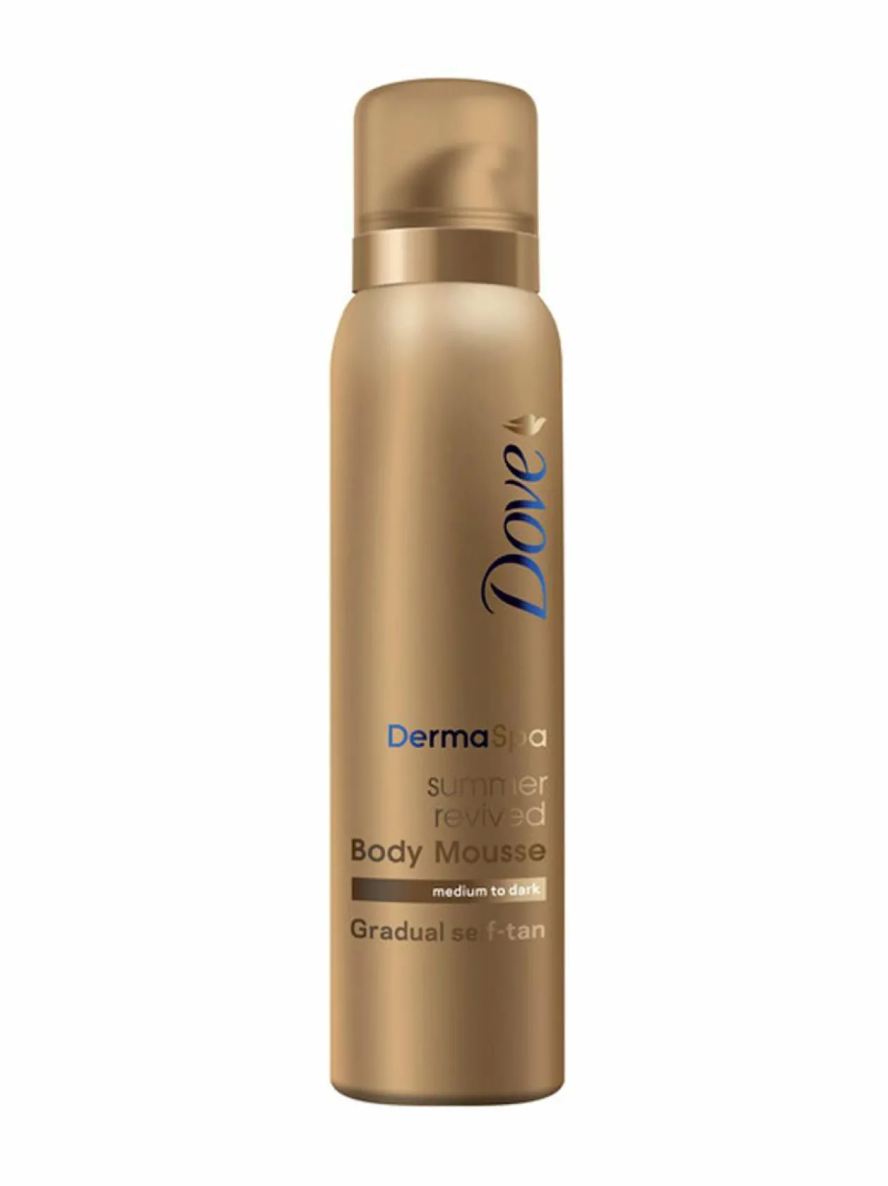 Aurinkotuotteet<Dove Tanning Mousse Medium to -itseruskettava vaahto 150 ml DARK