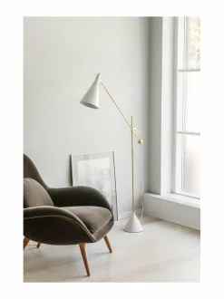 Lattiavalaisimet<Innolux Tapio-lattiavalaisin WHITE/BRASS