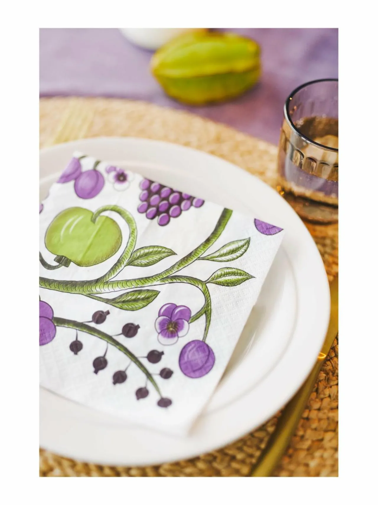 Keittiö- & Kattaustekstiilit<Havi Tarha-servetti 20 kpl 33 cm PURPLE