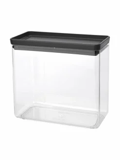 Keittiötarvikkeet<Brabantia Tasty+Stackable -säilytysastia 3,5 l CHARCOAL DARK GREY