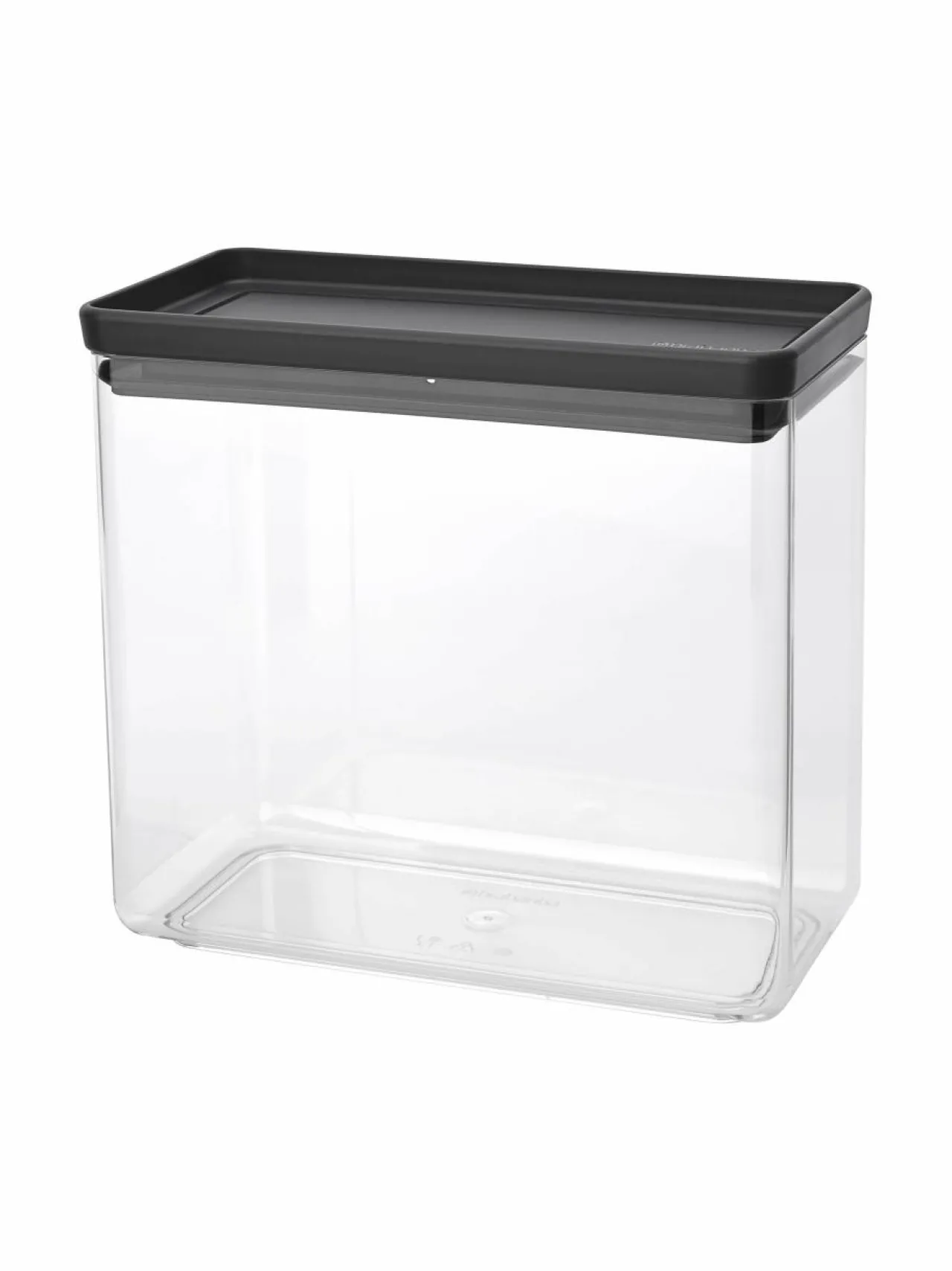 Keittiötarvikkeet<Brabantia Tasty+Stackable -säilytysastia 3,5 l CHARCOAL DARK GREY