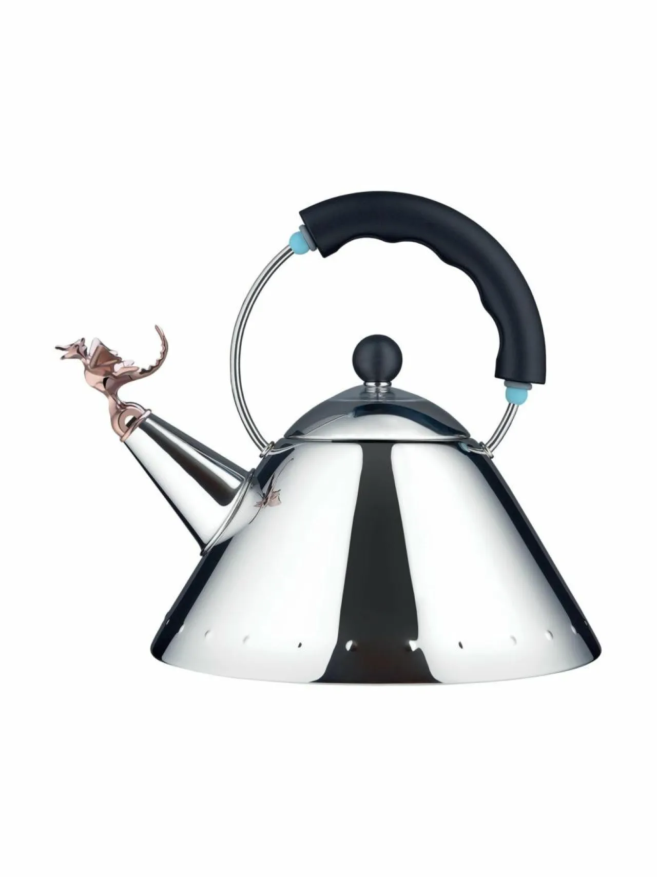 Tee, Kahvi & Vesi<Alessi Tea Rex -vesipannu 2 l TERÄS/KUPARI