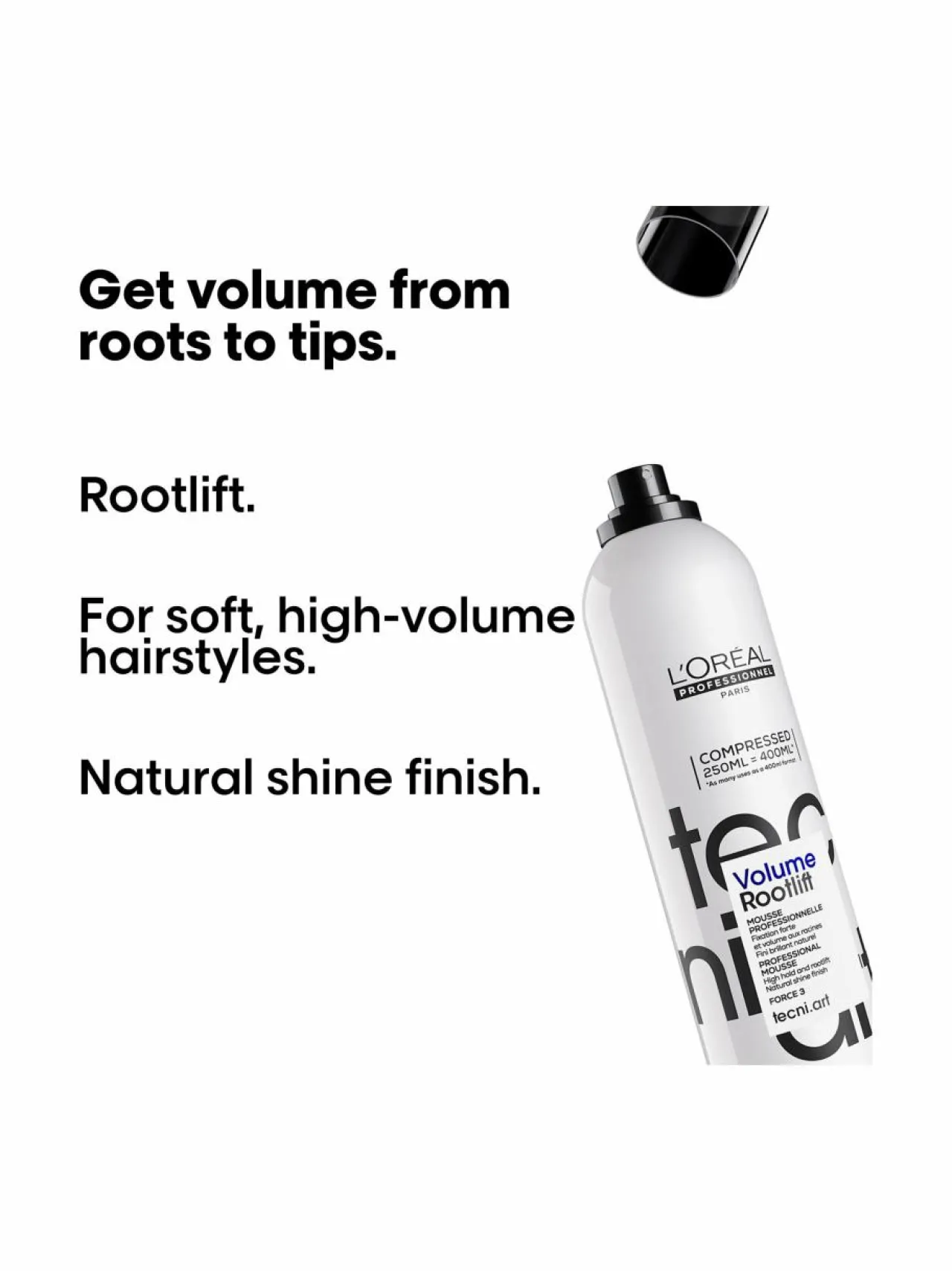 Muotoilu & Viimeistely<L'Oréal Professionnel Tecni.Art Volume Rootlift Mousse -tyvivaahto 250 ml