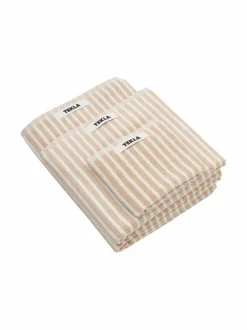 Tekla Terry striped -pyyhe^ Kylpyhuonetekstiilit