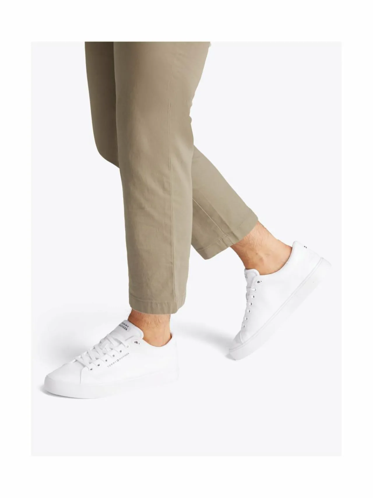 Urheilujalkineet|Tennarit & Sneakerit<Tommy Hilfiger TH HI Vulc Low Core -kangastennarit YBS WHITE