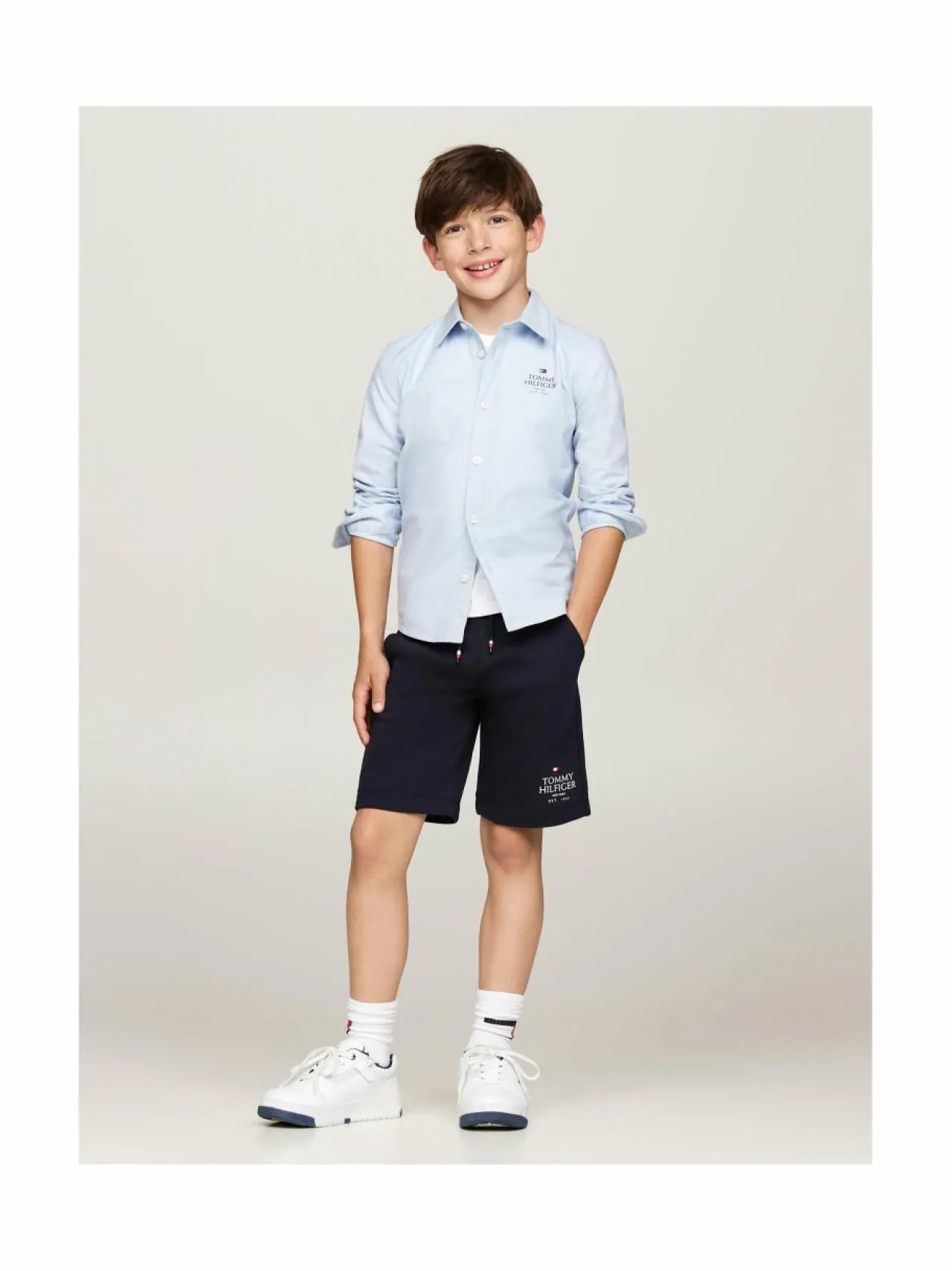 Paidat|Paidat<Tommy Hilfiger TH Logo Regular Fit Oxford -kauluspaita C1O BREEZY BLUE
