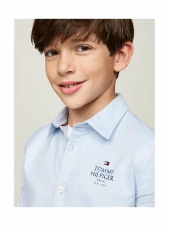 Paidat|Paidat<Tommy Hilfiger TH Logo Regular Fit Oxford -kauluspaita C1O BREEZY BLUE