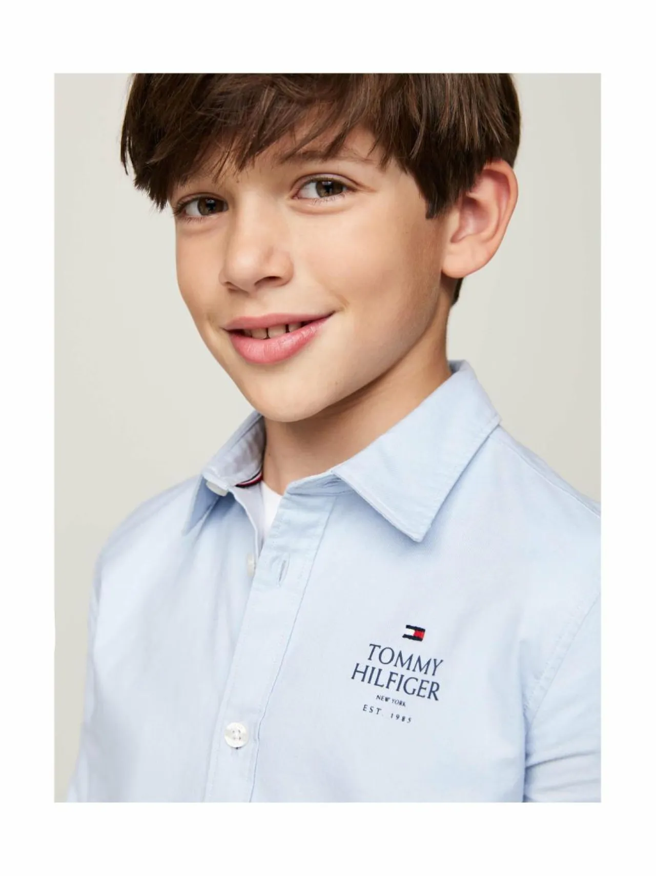 Paidat|Paidat<Tommy Hilfiger TH Logo Regular Fit Oxford -kauluspaita C1O BREEZY BLUE