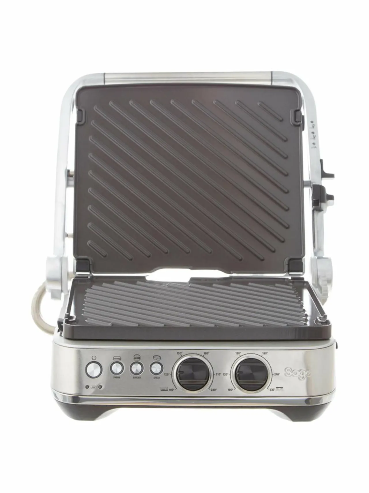Grillit & Grillitarvikkeet<Sage The BBQ & Press -pöytägrilli BRUSHED STAINLESS STEEL