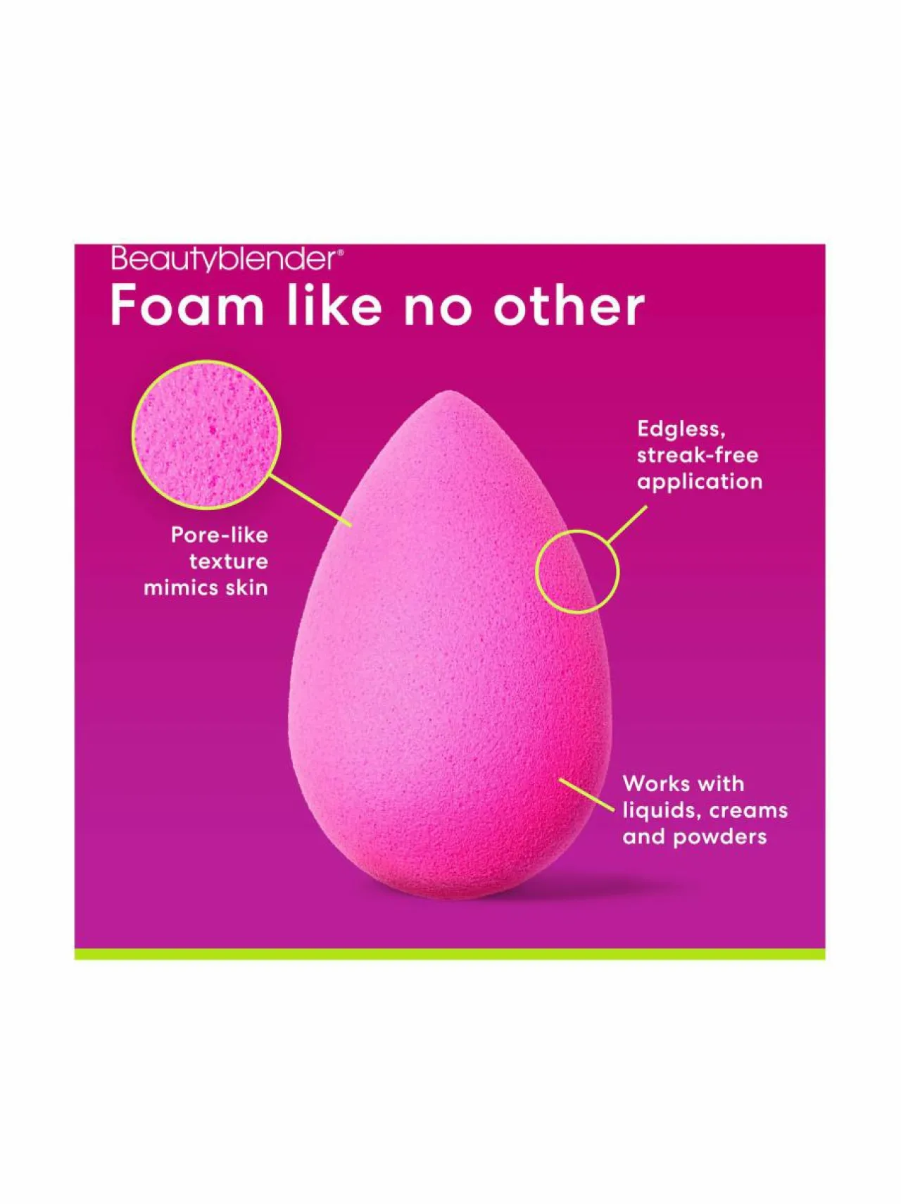 Beautyblender The Original Pink -meikkisieni^ Meikkaustarvikkeet