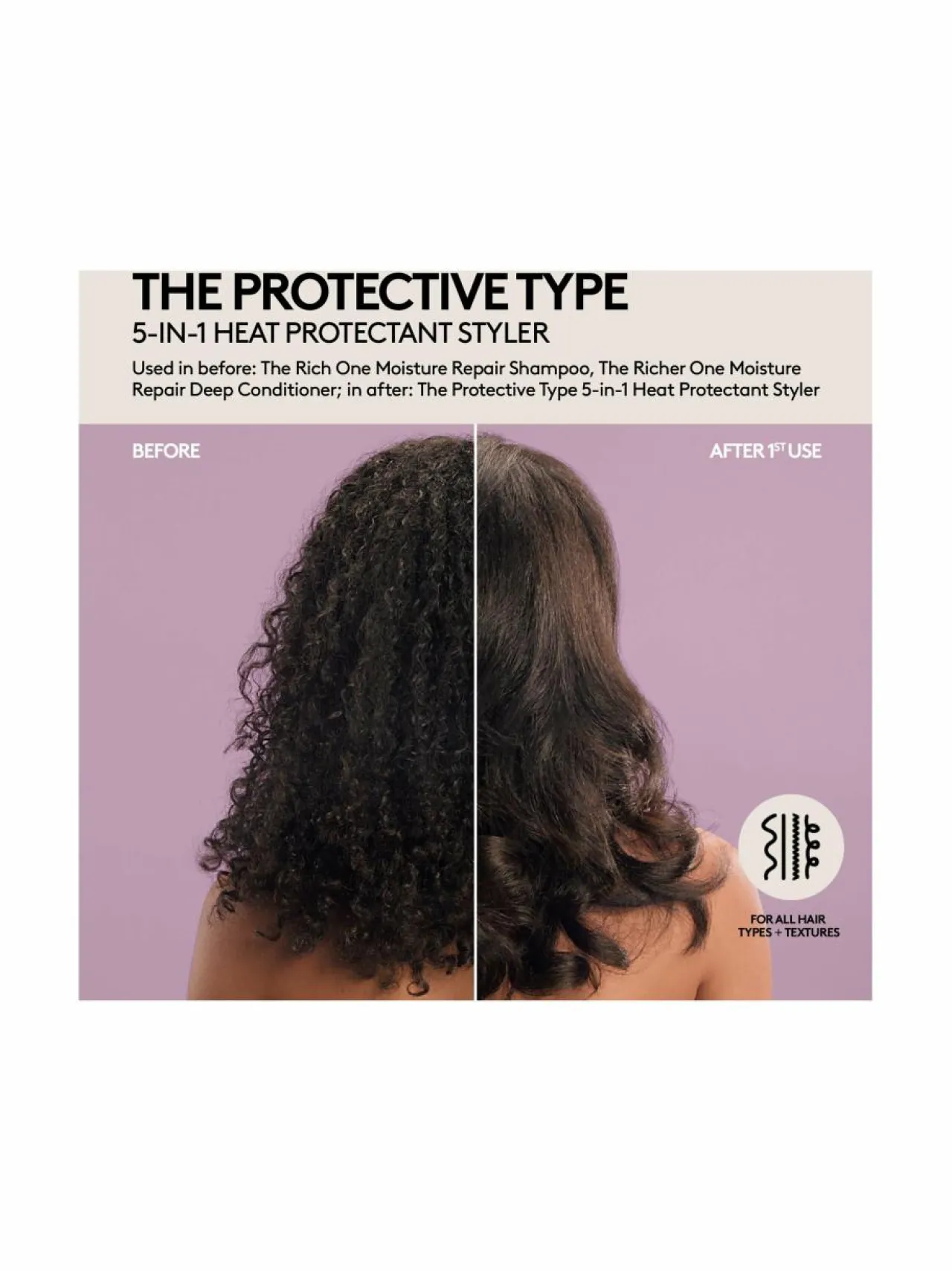 Muotoilu & Viimeistely<Fenty Hair The Protective Type 5-in-1 Heat Protectant Styling Cream -hiusvoide 150 ml