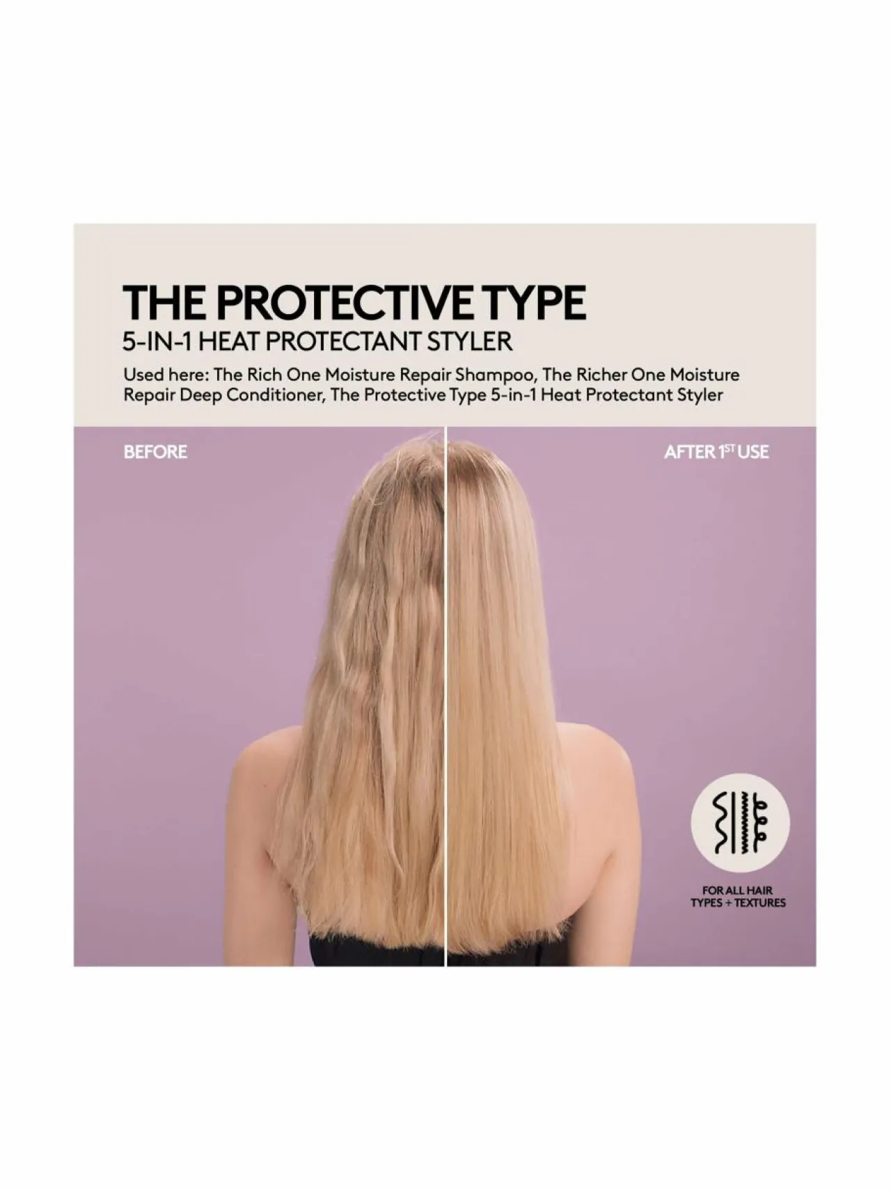 Muotoilu & Viimeistely<Fenty Hair The Protective Type 5-in-1 Heat Protectant Styling Cream -hiusvoide 150 ml
