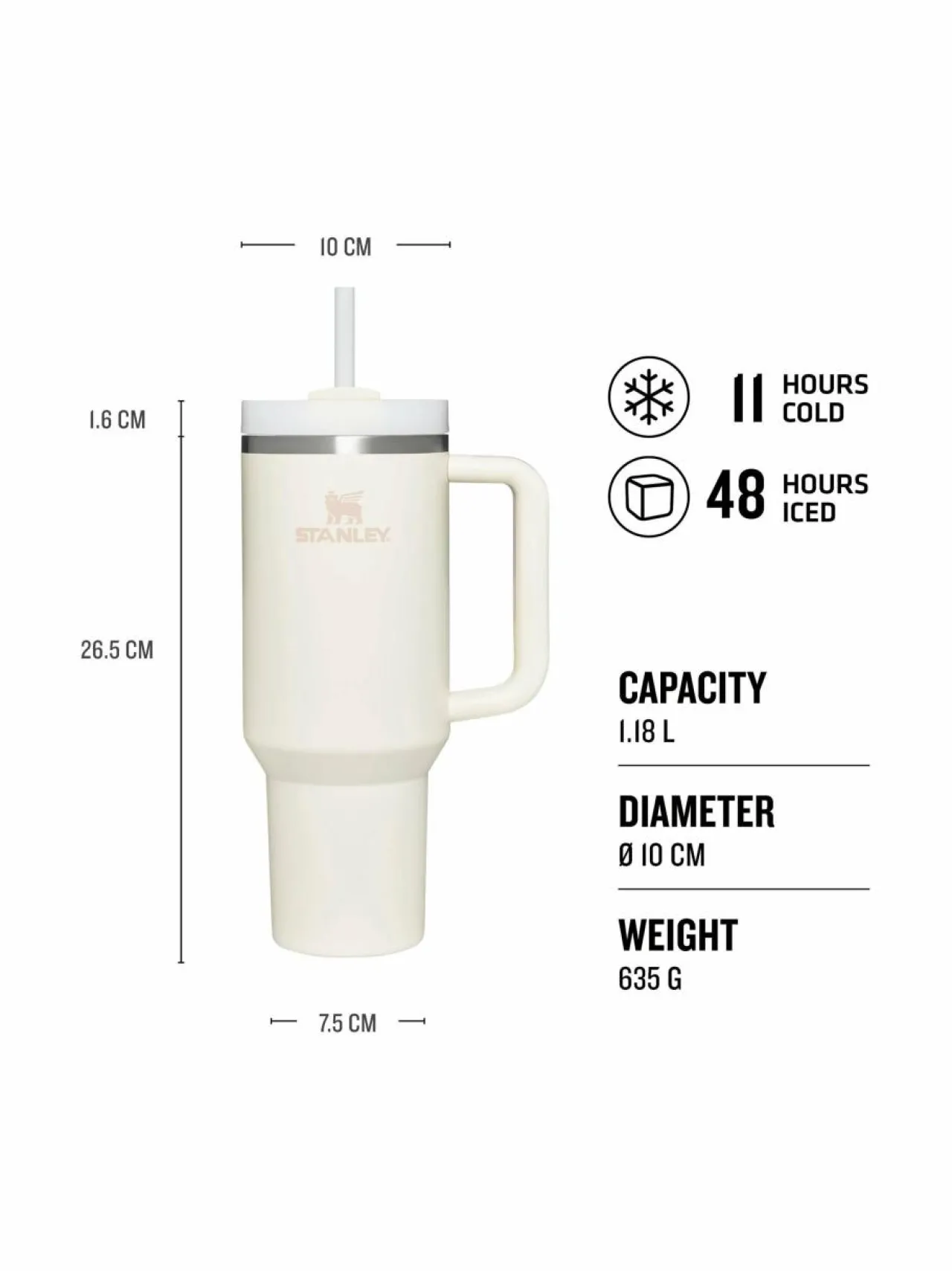 Stanley The Quencher H2.O FlowState™ Tumbler -termosmuki 1.18 l^ Tee, Kahvi & Vesi