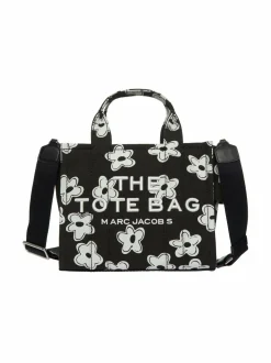 Käsilaukut<Marc Jacobs The Small Tote -kangaslaukku 005 BLACK/WHITE