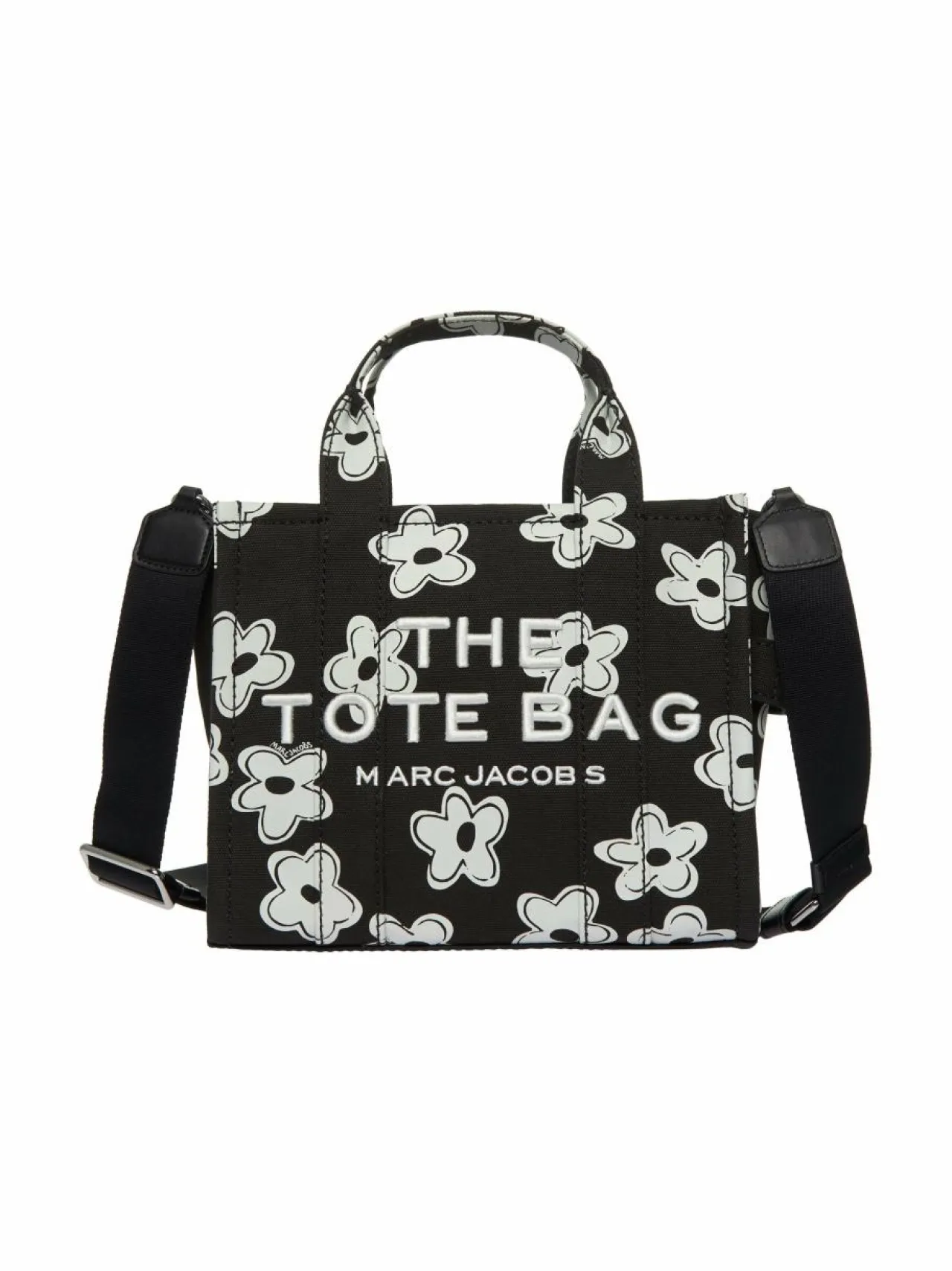 Käsilaukut<Marc Jacobs The Small Tote -kangaslaukku 005 BLACK/WHITE