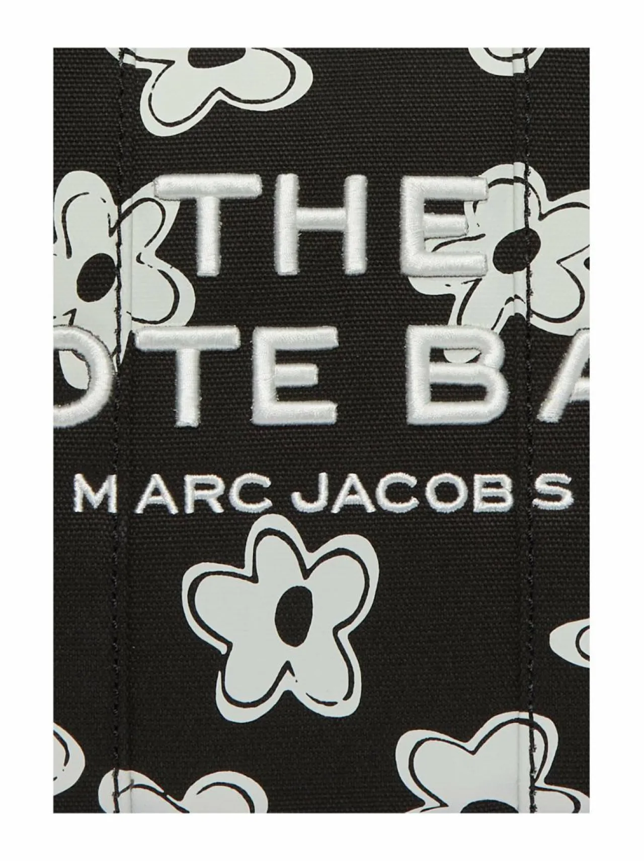 Käsilaukut<Marc Jacobs The Small Tote -kangaslaukku 005 BLACK/WHITE