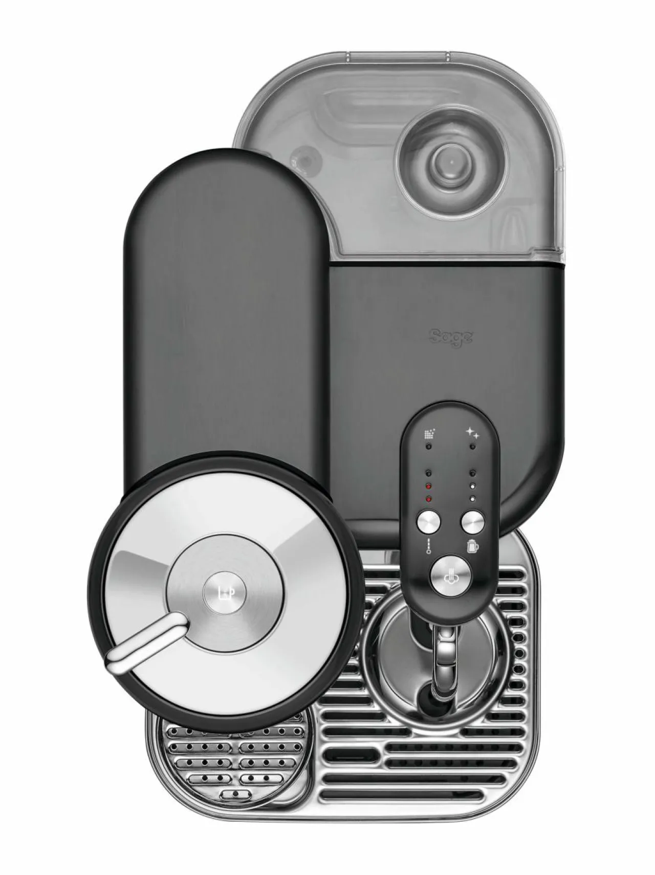 Kahvin- & Vedenkeittimet<Nespresso The Vertuo Creatista -kapselikeitin BRUSHED STAINLESS STEEL